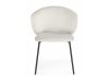Стул на металлокаркасе Рикко белый (milk) - черный - 3