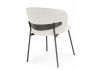 Стул на металлокаркасе Рикко белый (milk) - черный - 4