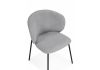 Стул на металлокаркасе Рикко серый (81 cloud) - черный - 5
