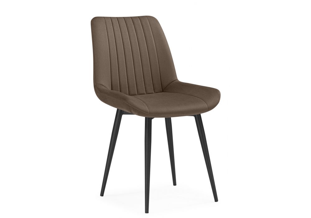 Стул на металлокаркасе Седа коричневый (zd 233) - черный np