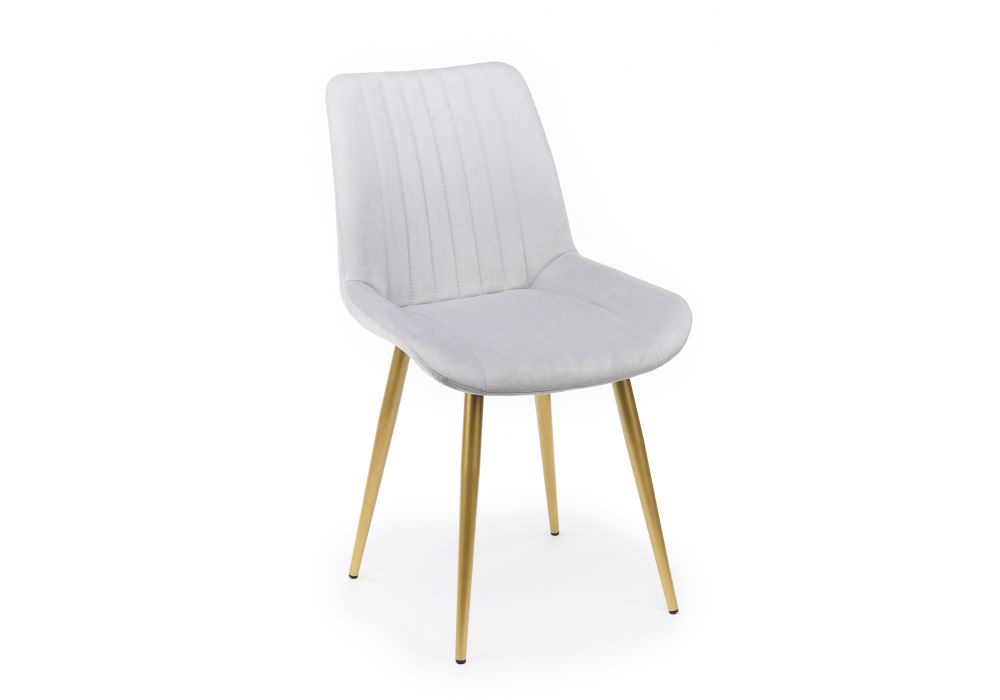 Стул на металлокаркасе Седа светло-серый (zd 960) - золотой np