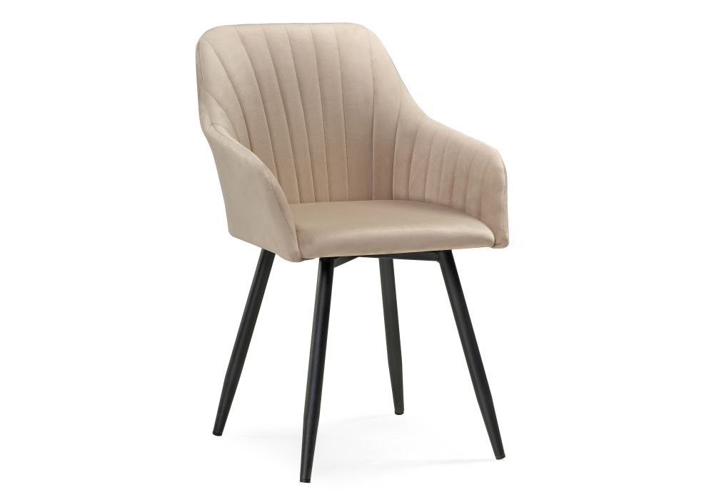 Стул Слэм крутящиеся бежевое - черное