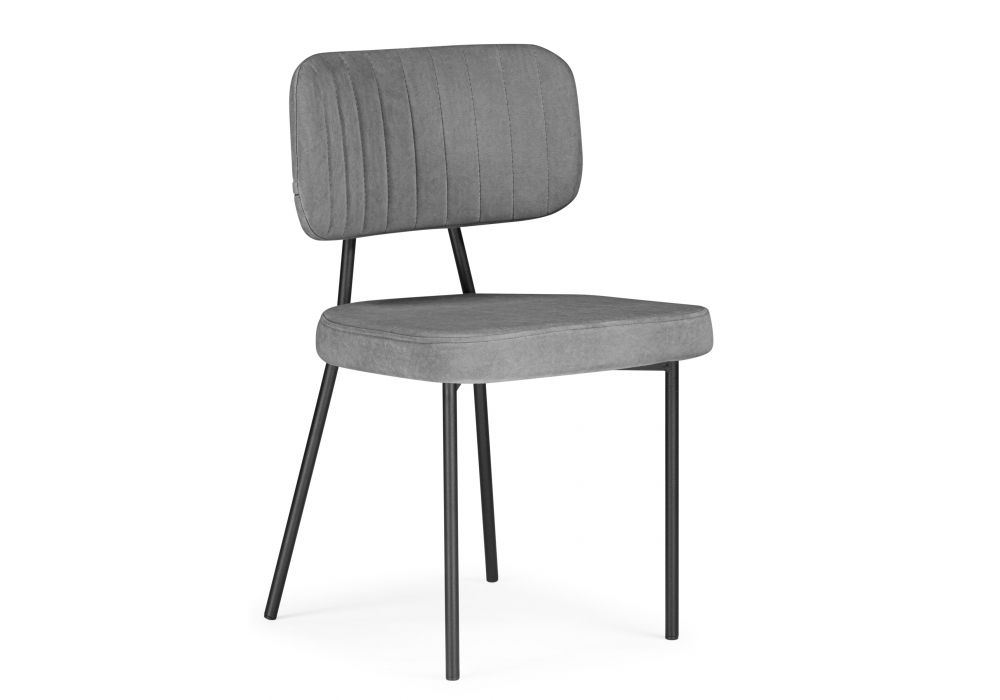 Стул на металлокаркасе Вакао антрацитовый brendy stone 28 - черный