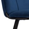 Стул обеденный Asti (2 шт. в упаковке) TREND, велюр, Blue (синий), 50х55х93 - 9