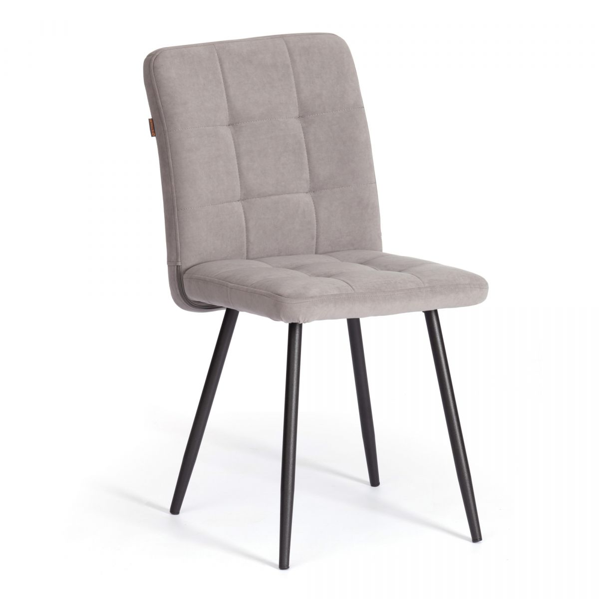 Стул обеденный Asti TREND, флок , бежевый-черный, 7, 47х54х86 см