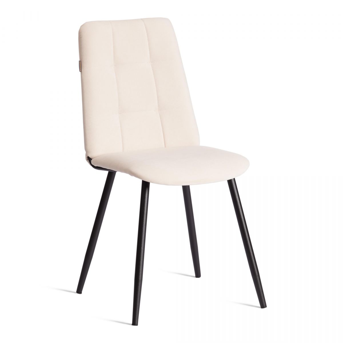 Стул обеденный Asti TREND, велюр, молочный-черный, 4, 47х54х86 см