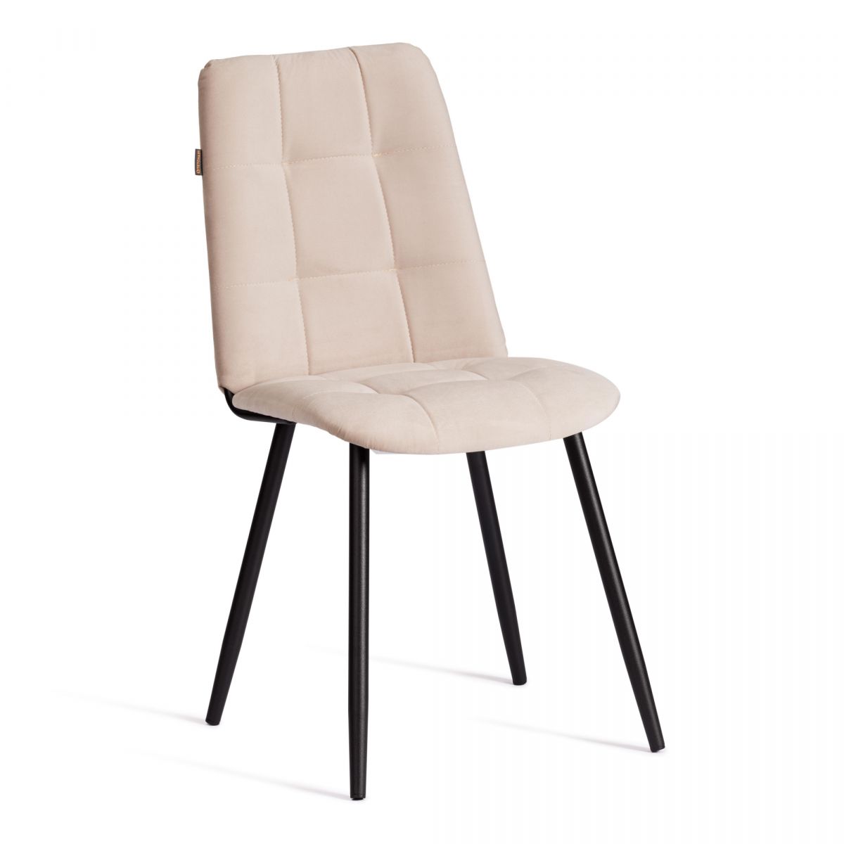 Стул обеденный Asti велюр, молочный-черный, (Porsche 2)