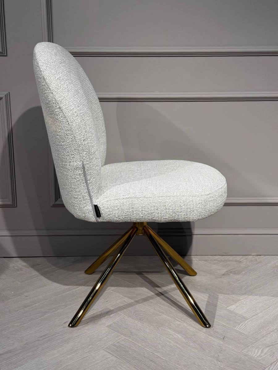 Стул обеденный Авалон BS1240-WT | белый крем |золото