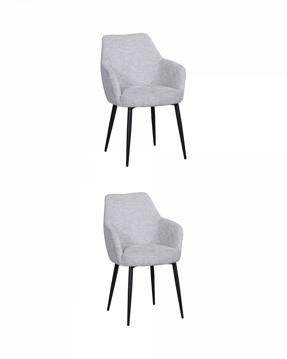 Стул обеденный Katys светло-серый рогожка 2 шт.