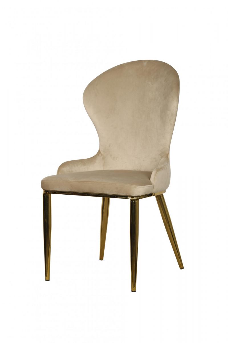 Стул обеденный Констанция TW-1163 | бежевый-золото