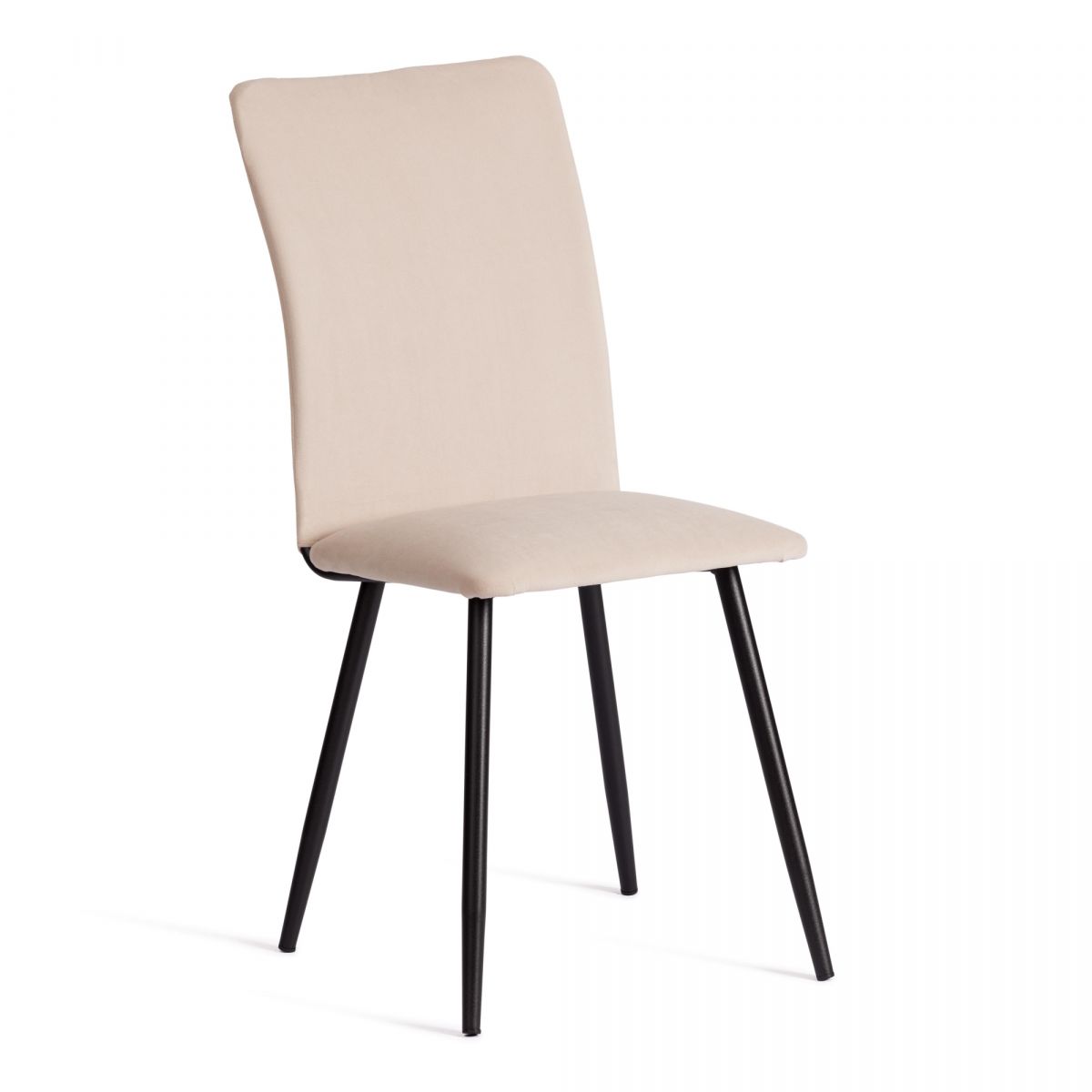 Стул обеденный La Rousse NEW, флок , бежевый-черный, 7, 45x55x93 см