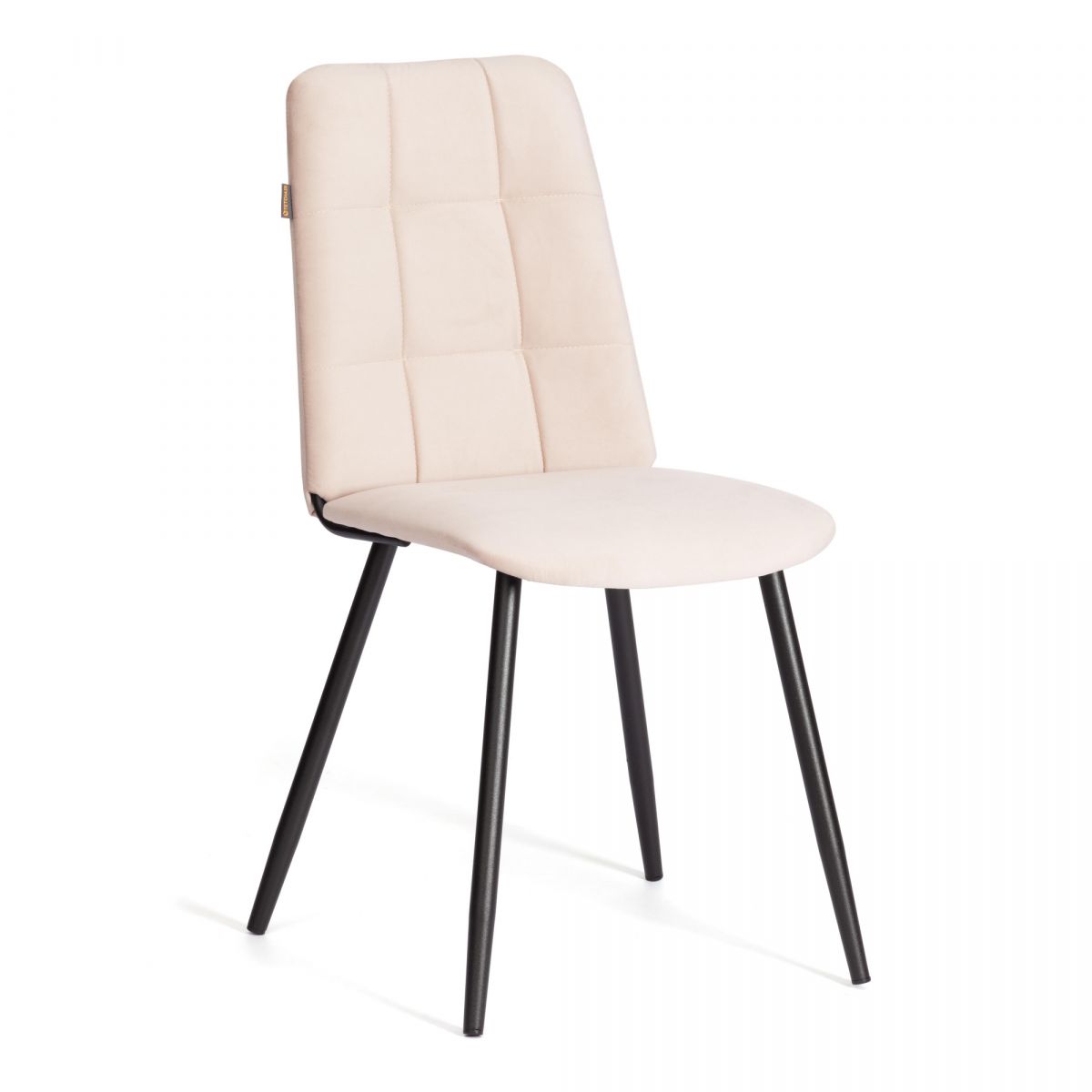 Стул обеденный La Rousse NEW, флок , серый-черный, 29, 45x55x93 см