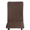 Стул обеденный La Rousse NEW, ткань рогожка, коричневый-черный, 3М7-147, 45x55x93 см - 6