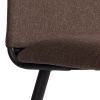 Стул обеденный La Rousse NEW, ткань рогожка, коричневый-черный, 3М7-147, 45x55x93 см - 9