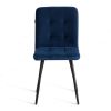 Стул обеденный Medeo (2 шт. в упаковке) LT, велюр, Blue (синий), 45х56х89 см - 5
