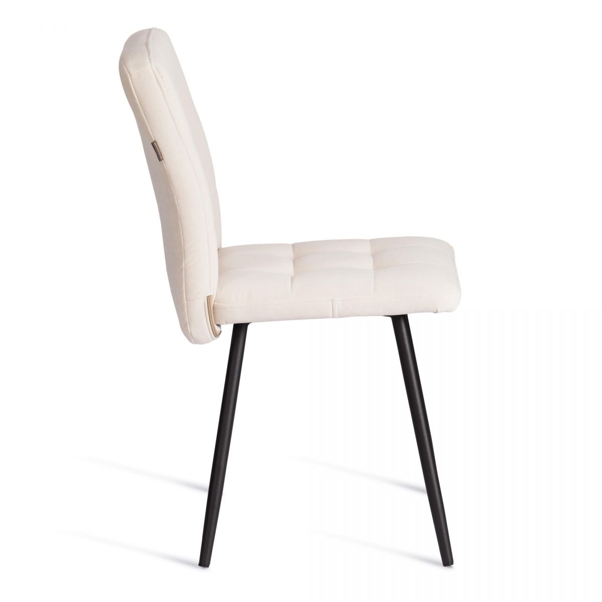 Стул обеденный Medeo (2 шт. в упаковке) LT, велюр, молочный-черный, 4, 45х56х89 см