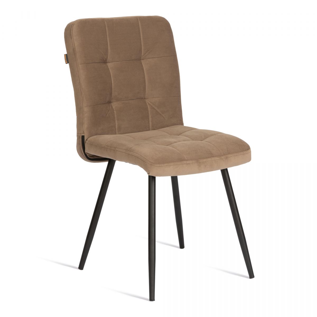 Стул обеденный Medeo велюр, 47х56х89, бежевый-черный, (Porsche 5)