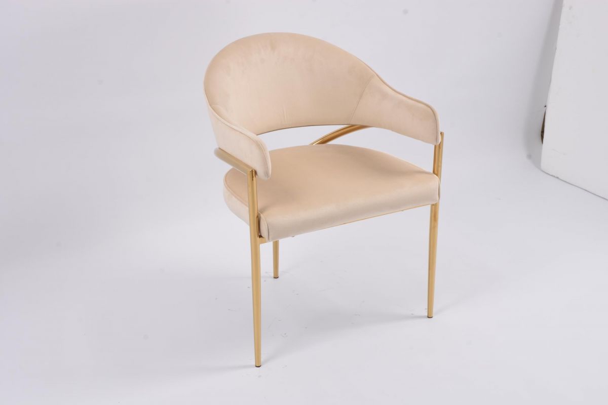 Стул обеденный Модена MC886-BG-2 | 59х61х79 см | бежевый |глянцевое золото