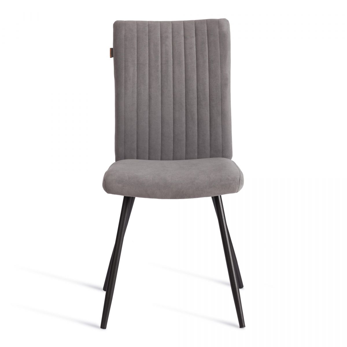 Стул обеденный Monte Carlo (2 шт. в упаковке) TREND, велюр, серый-черный, 29, 49х51х93 см