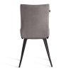 Стул обеденный Monte Carlo (2 шт. в упаковке) TREND, велюр, серый-черный, 29, 49х51х93 см - 4