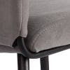 Стул обеденный Monte Carlo (2 шт. в упаковке) TREND, велюр, серый-черный, 29, 49х51х93 см - 8