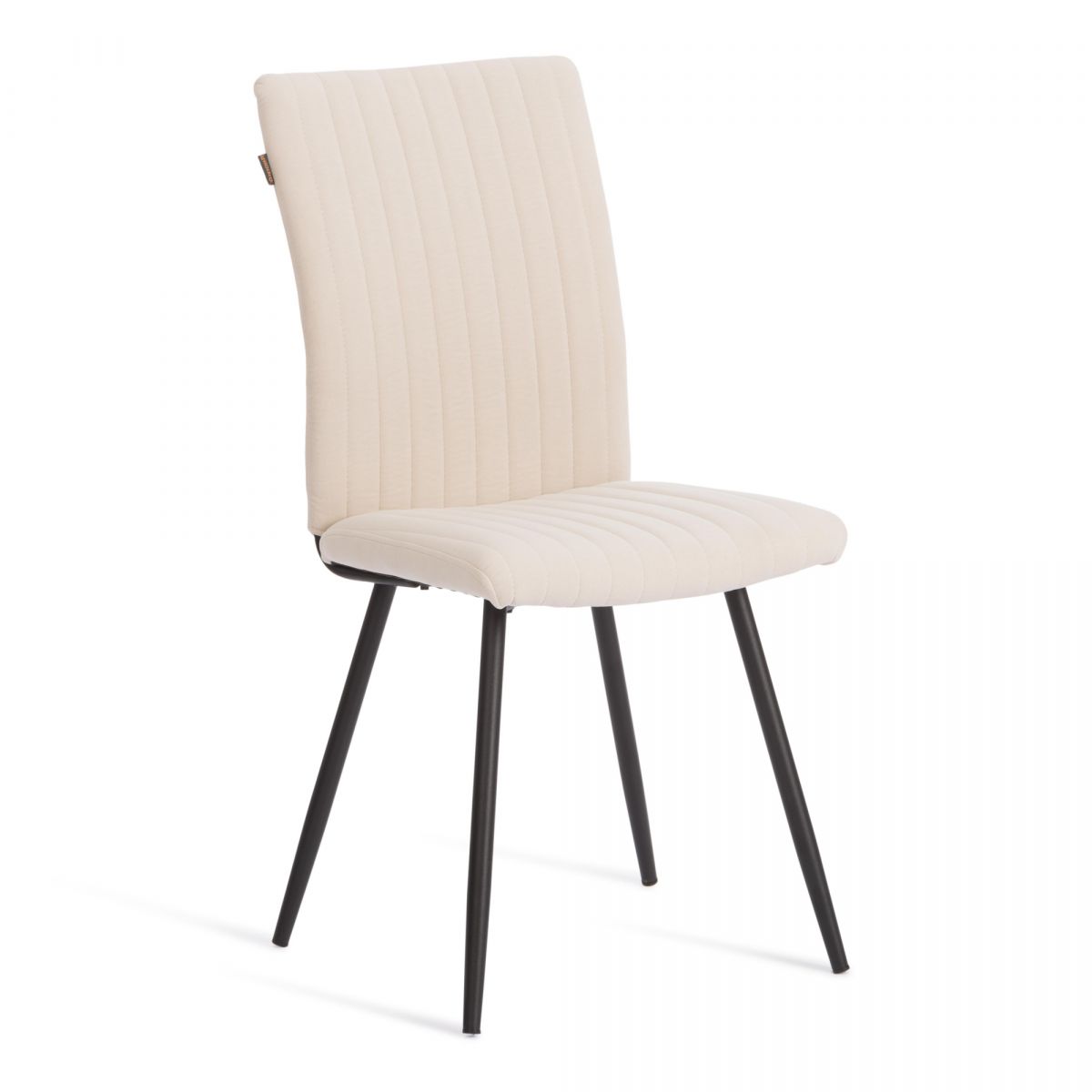 Стул обеденный Monte Carlo флок , 50х55х93, молочный-черный, 4