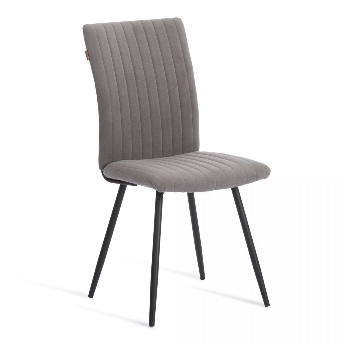 Стул обеденный Monte Carlo флок , 50х55х93, серый-черный, 29