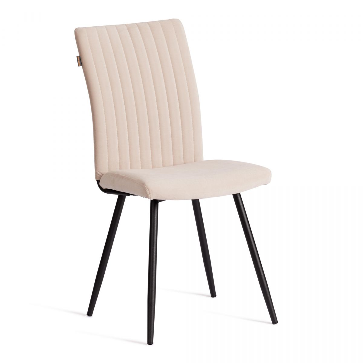 Стул обеденный Monte Carlo TREND, флок , бежевый-черный, 7, 49х51х93 см