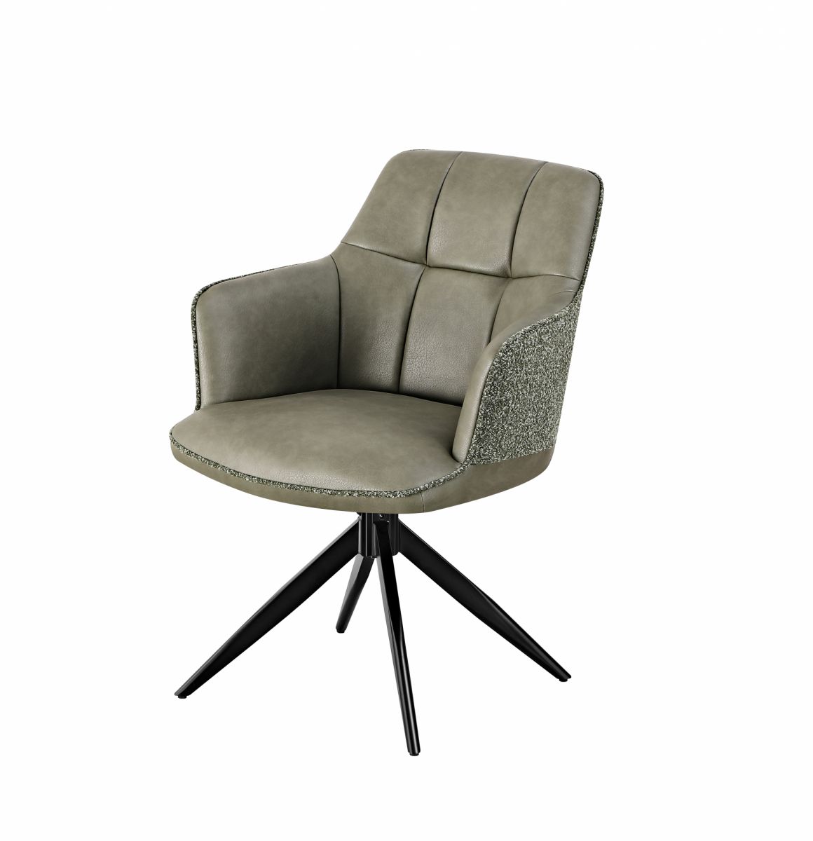 Стул обеденный Naya зеленый экокожа букле