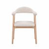 Стул обеденный Shredo бежевый шенилл светлое дерево 2 шт. - 3