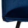 Стул обеденный Sweet LT, велюр, Blue (синий), 41х55х88 см - 10