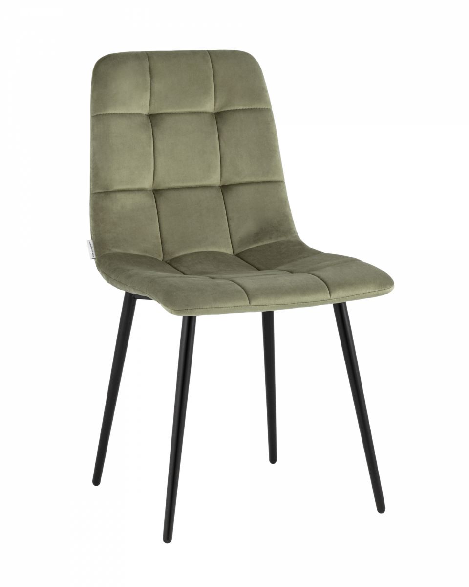 Стул Одди велюр пыльно-оливковый