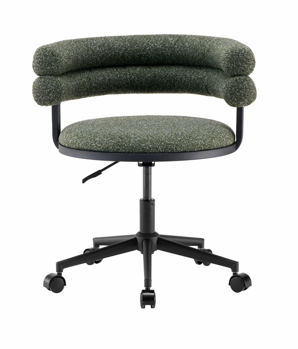 Стул офисный Ponty зелёный чёрные ножки