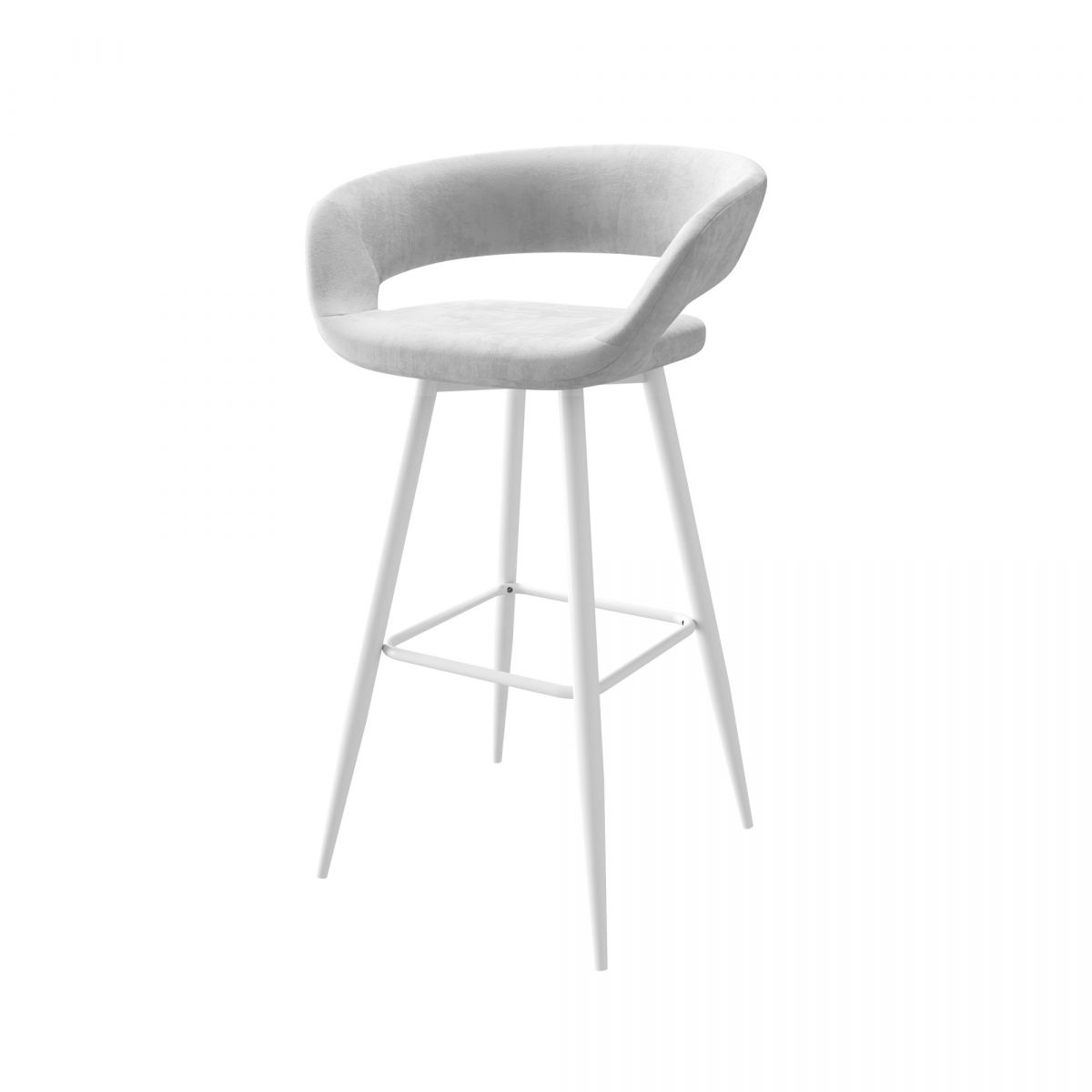 Стул полубарный Барни Р 700, b20 SILVER LUX |