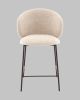Стул полубарный Блейз букле капучино, каркас серо-коричневый - 3