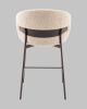 Стул полубарный Блейз букле капучино, каркас серо-коричневый - 6