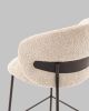 Стул полубарный Блейз букле капучино, каркас серо-коричневый - 8