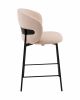Стул полубарный Блейз велюр молочный - 2