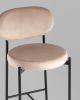 Стул полубарный Бриф VD велюр бежевый - 8