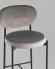 Стул полубарный Бриф VD велюр серый - 8