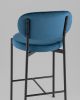 Стул полубарный Бриф VD велюр синий - 7