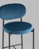 Стул полубарный Бриф VD велюр синий - 8