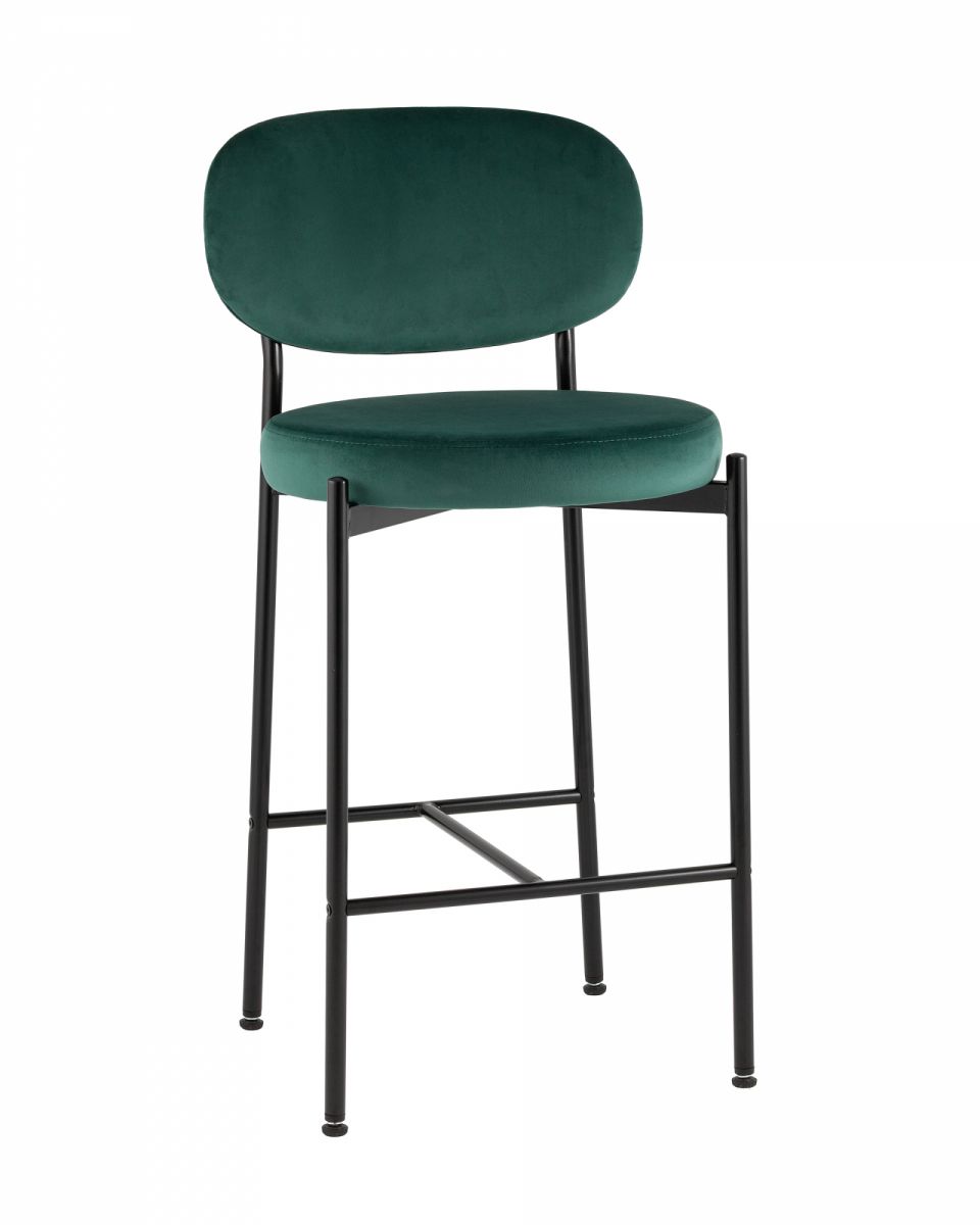 Стул полубарный Бриф VD велюр зеленый