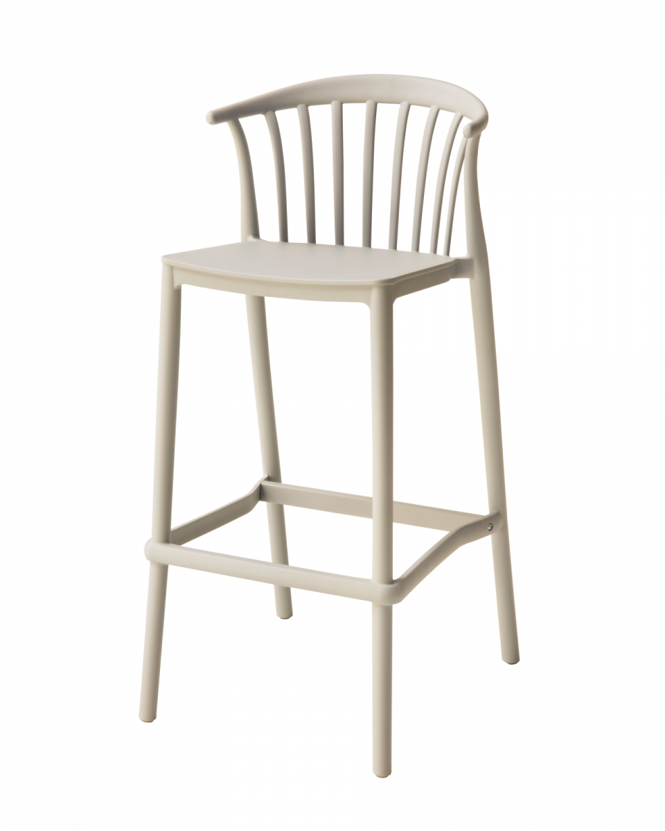 Стул полубарный Campo пластик бежевый