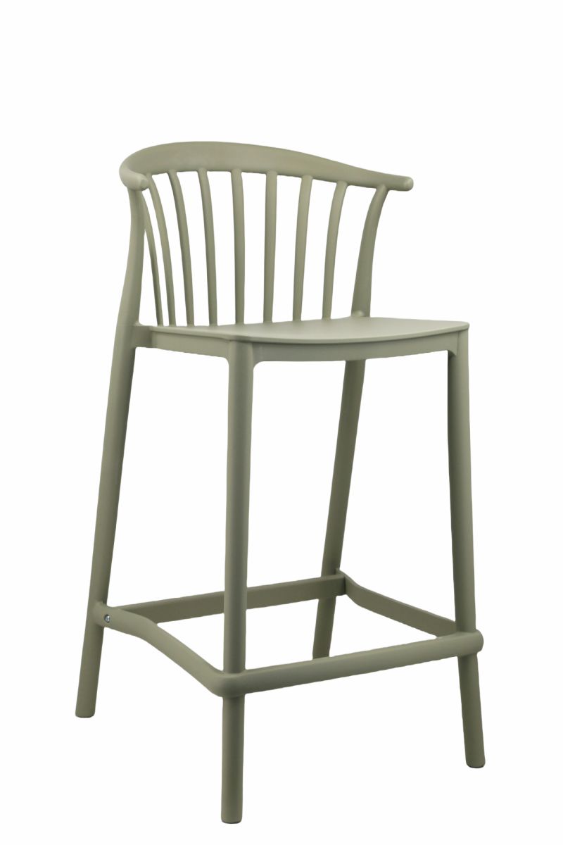 Стул полубарный Campo пластик зеленый