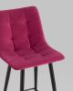 Стул полубарный Джанго велюр винный 2 шт. - 8