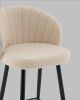 Стул полубарный Ханнингем букле бежевый - 8