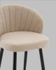 Стул полубарный Ханнингем велюр бежевый - 8