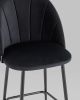 Стул полубарный Логан SN велюр черный - 8
