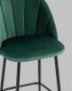 Стул полубарный Логан SN велюр зелёный - 8